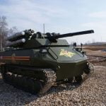 Rusya’nın Yeni Savaş Robotu, Minik ve Ateşe Dayanıklı Bir Tank