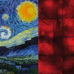 DNA Origamisinden Van Gogh’un “Yıldızlı Gece”si