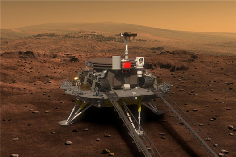 Çinin Mars gezgin ve keşif robotu altı tekerli, 13 parça yük taşıma kapasiteli ve 200kg ağırlığında olacak (SASTIND/Xinhua)