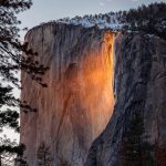 Yosemite’nin ‘Alev şelalesi’ Adlı Doğa Olayı, El Capitan Kayalıklarını Aydınlatıyor