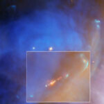 Hubble, Koşan Adam Bulutsusu’nda Çarpışan Gazların Şok Dalgasını Görüntüledi