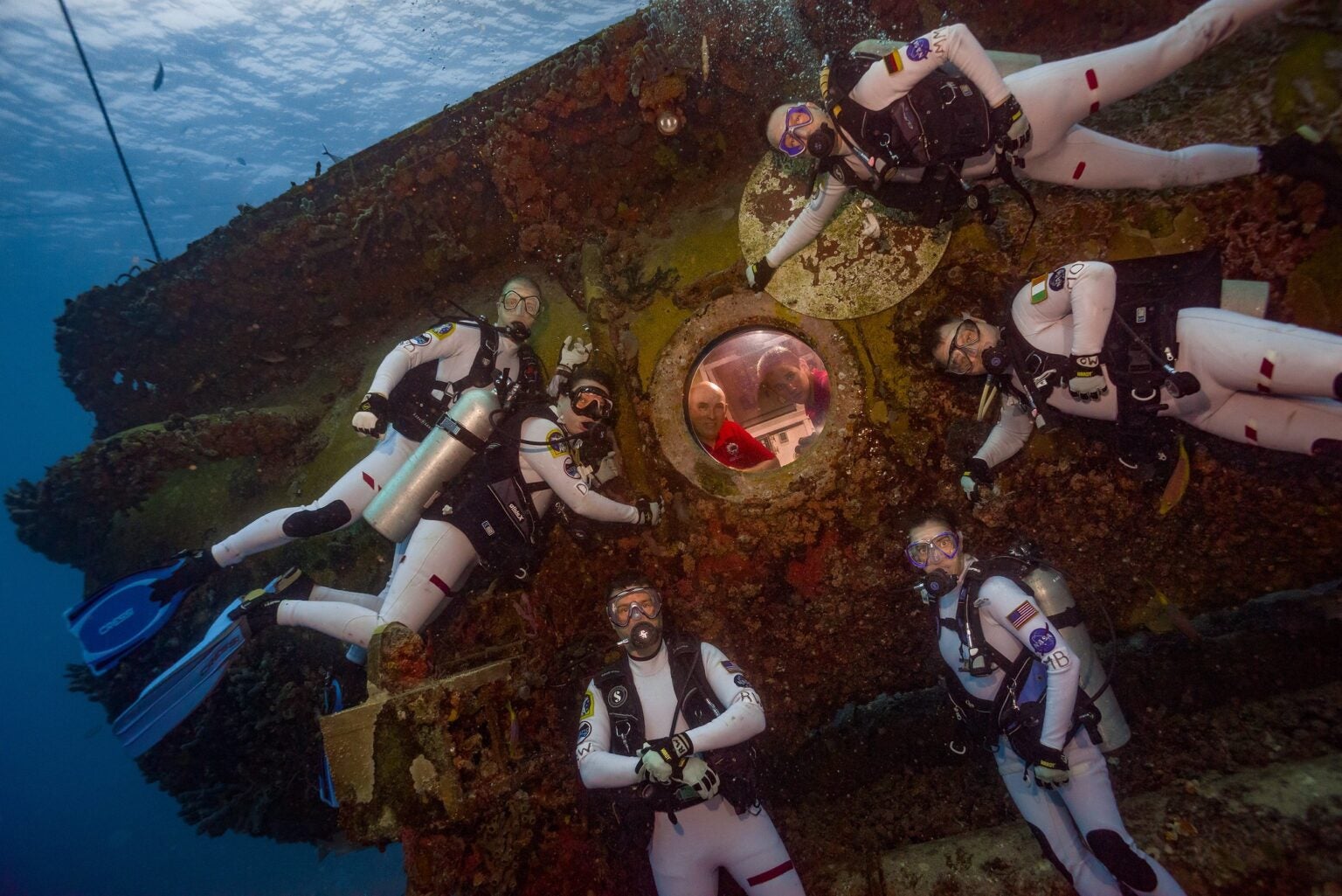 Astronauts training at Aquarius Reef Base. Photo: NASA Marshall Space Flight Center/Flickr